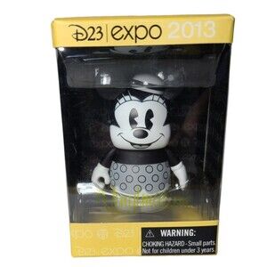 Disney Vinylmation Minnie Mouse Black White Collectible Figure 3"  D23 Expo 2013